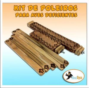 Kit de Poleiros para gaiola